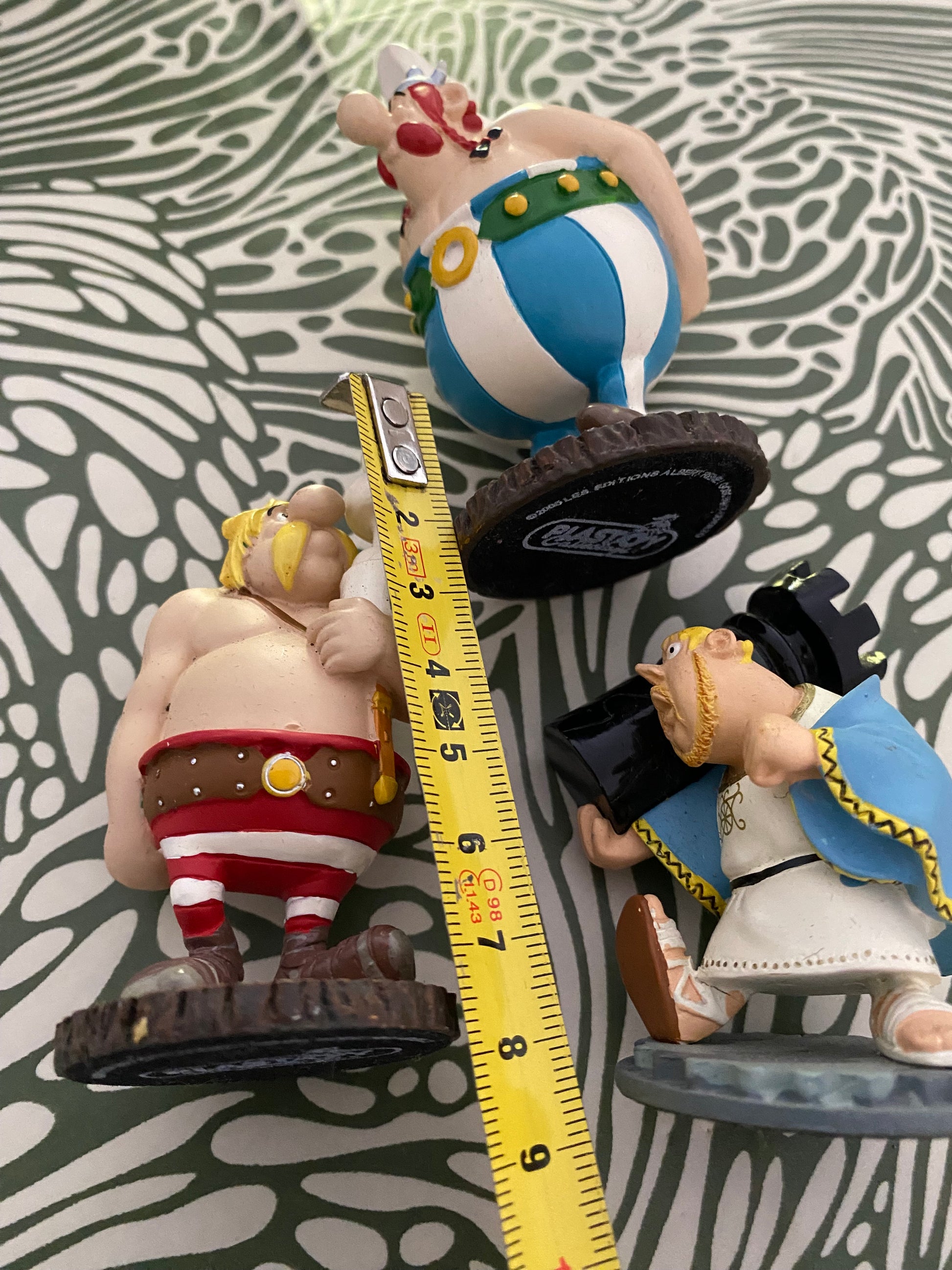 Figurines anciennes en plomb Astérix et Obelix Plastoy. Pour jeux d’échecs Lot de 3.