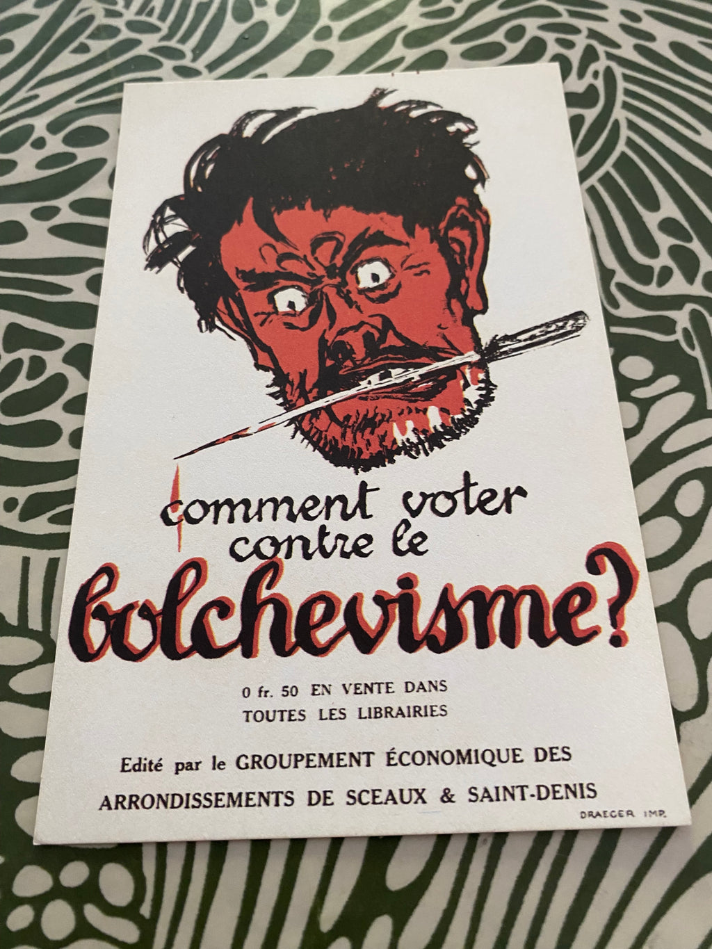 Carte postale. Comment voter contre le Bolchevisme ?
