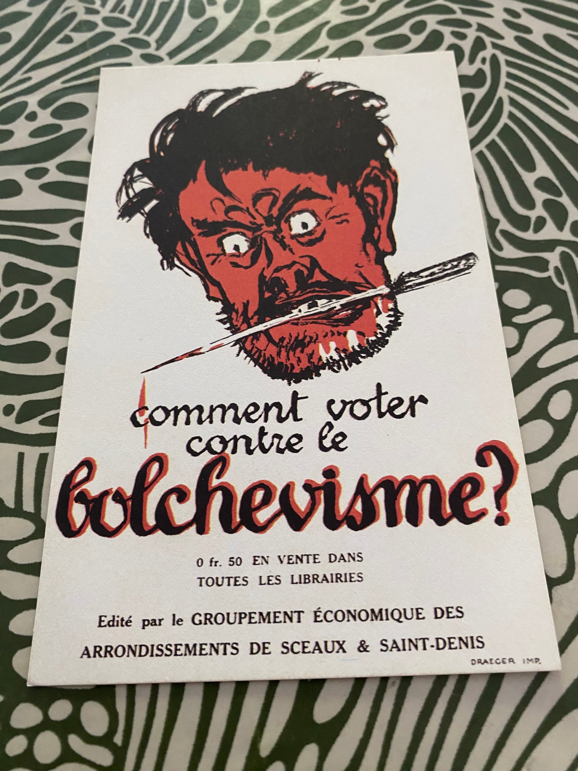 Carte postale. Comment voter contre le Bolchevisme ?