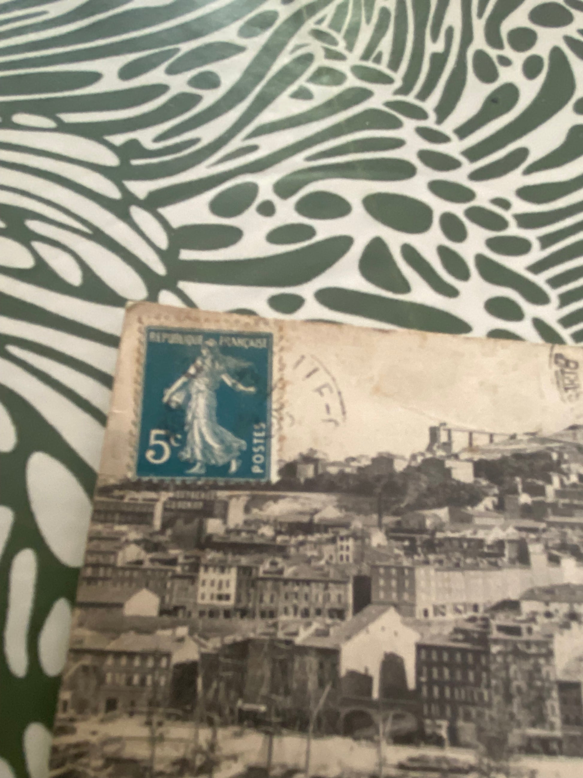 Carte postale ancienne Marseille. Vue prise du transbordeur