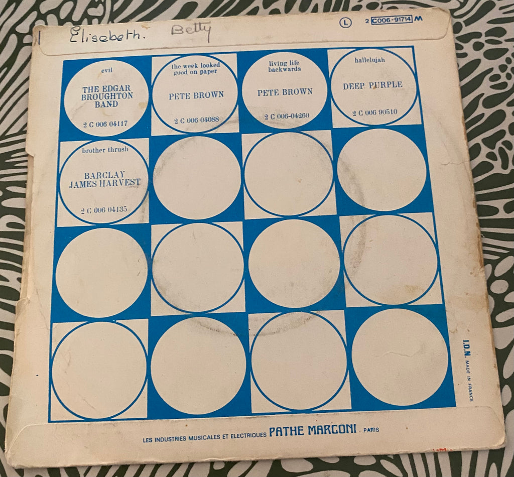 Disque vinyle 45 Tours Deep Purple. Black Night