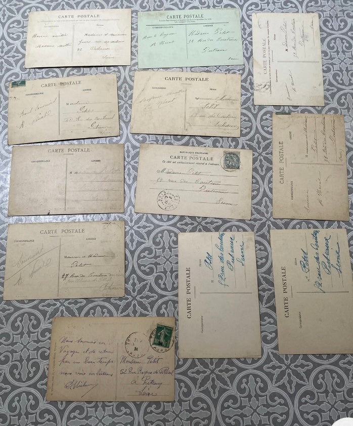 Cartes postales anciennes Troyes Lot de 12