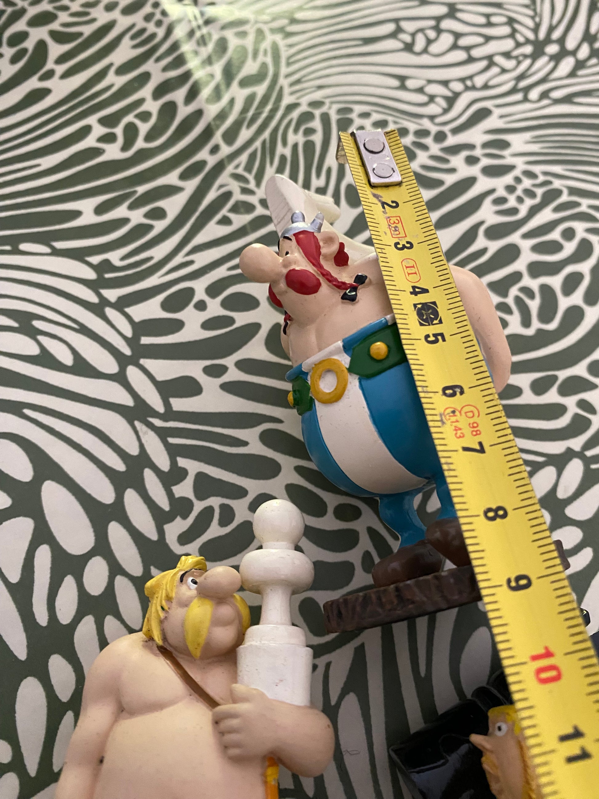 Figurines anciennes en plomb Astérix et Obelix Plastoy. Pour jeux d’échecs Lot de 3.