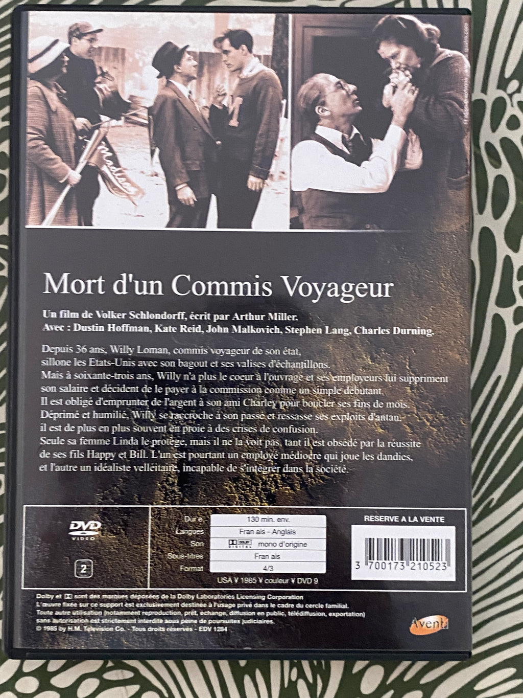 DVD film Mort d’un Commis Voyageur