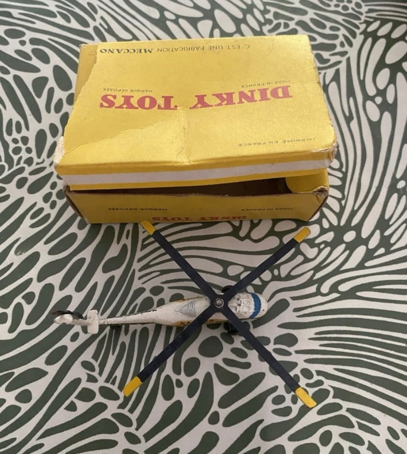 Dinky Toys hélicoptère Sikorsky S. 58 ancien dans sa boîte d’origine