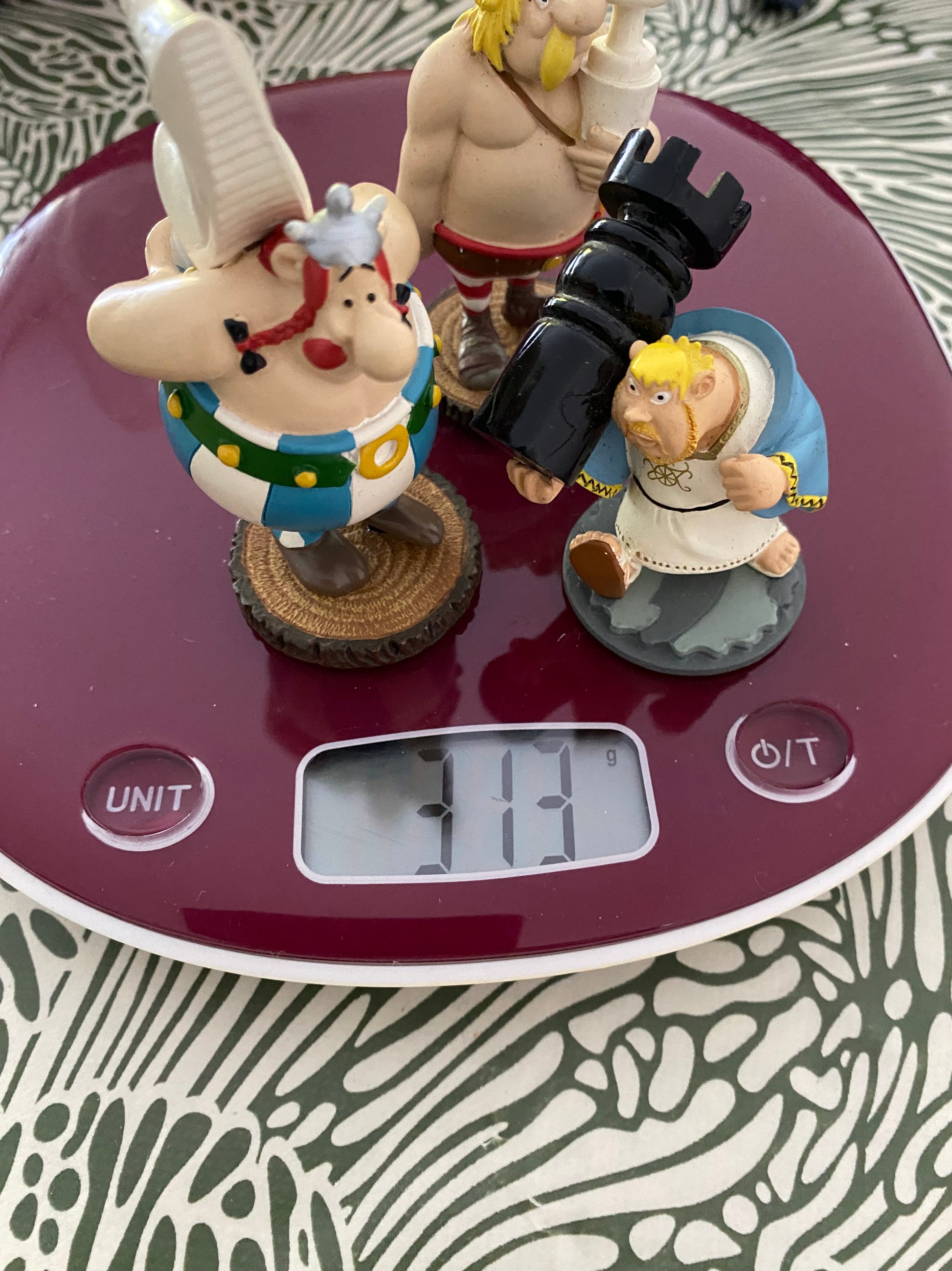 Figurines anciennes en plomb Astérix et Obelix Plastoy. Pour jeux d’échecs Lot de 3.