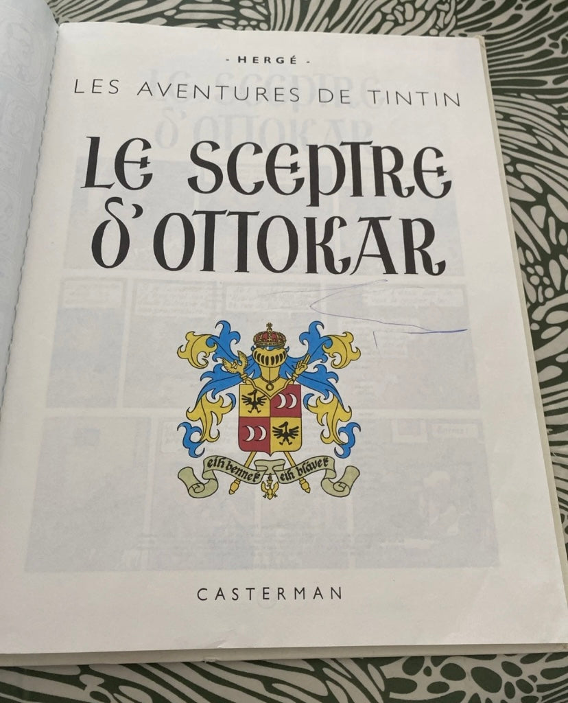 Bd Tintin et le sceptre d’ottokar. Hergé 1982