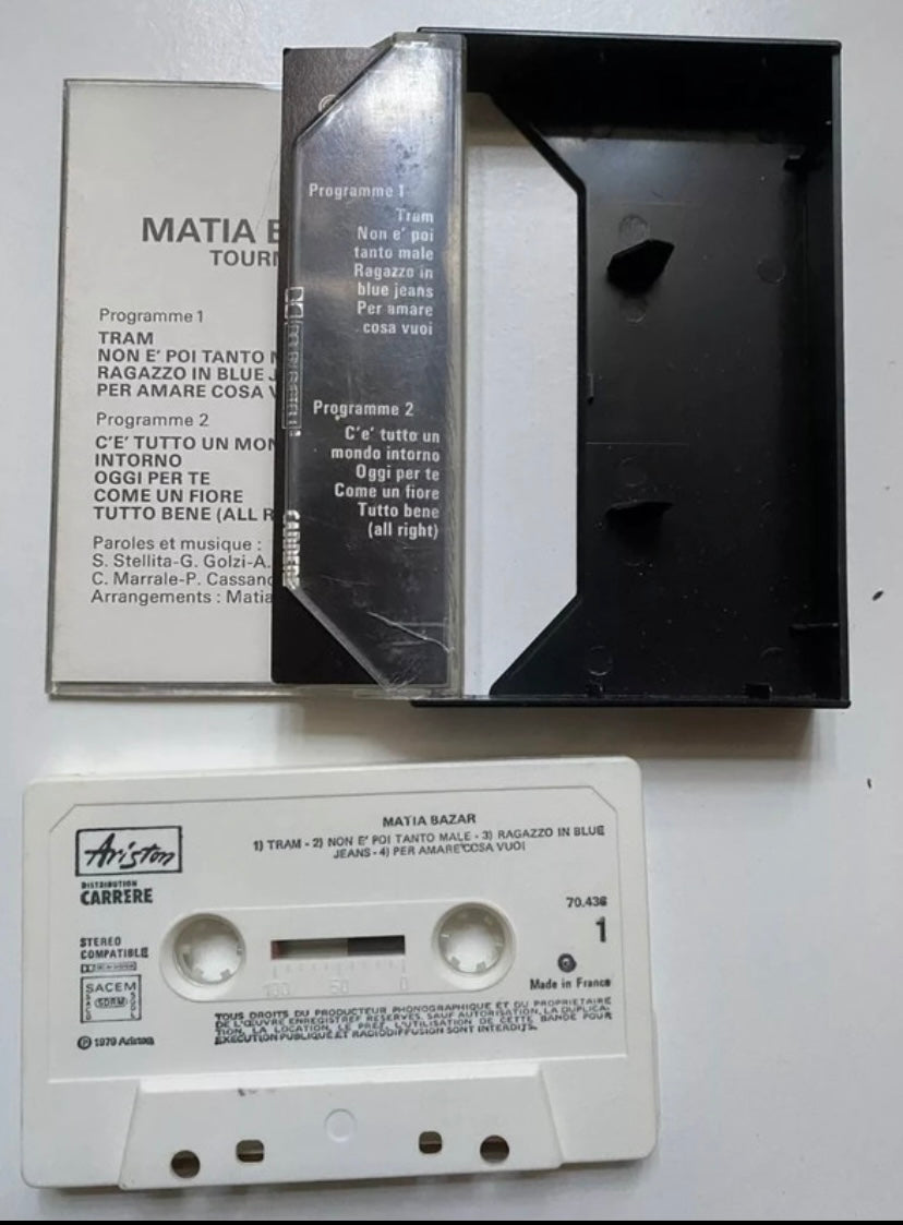 Cassette audio Matia Bazar Tournée