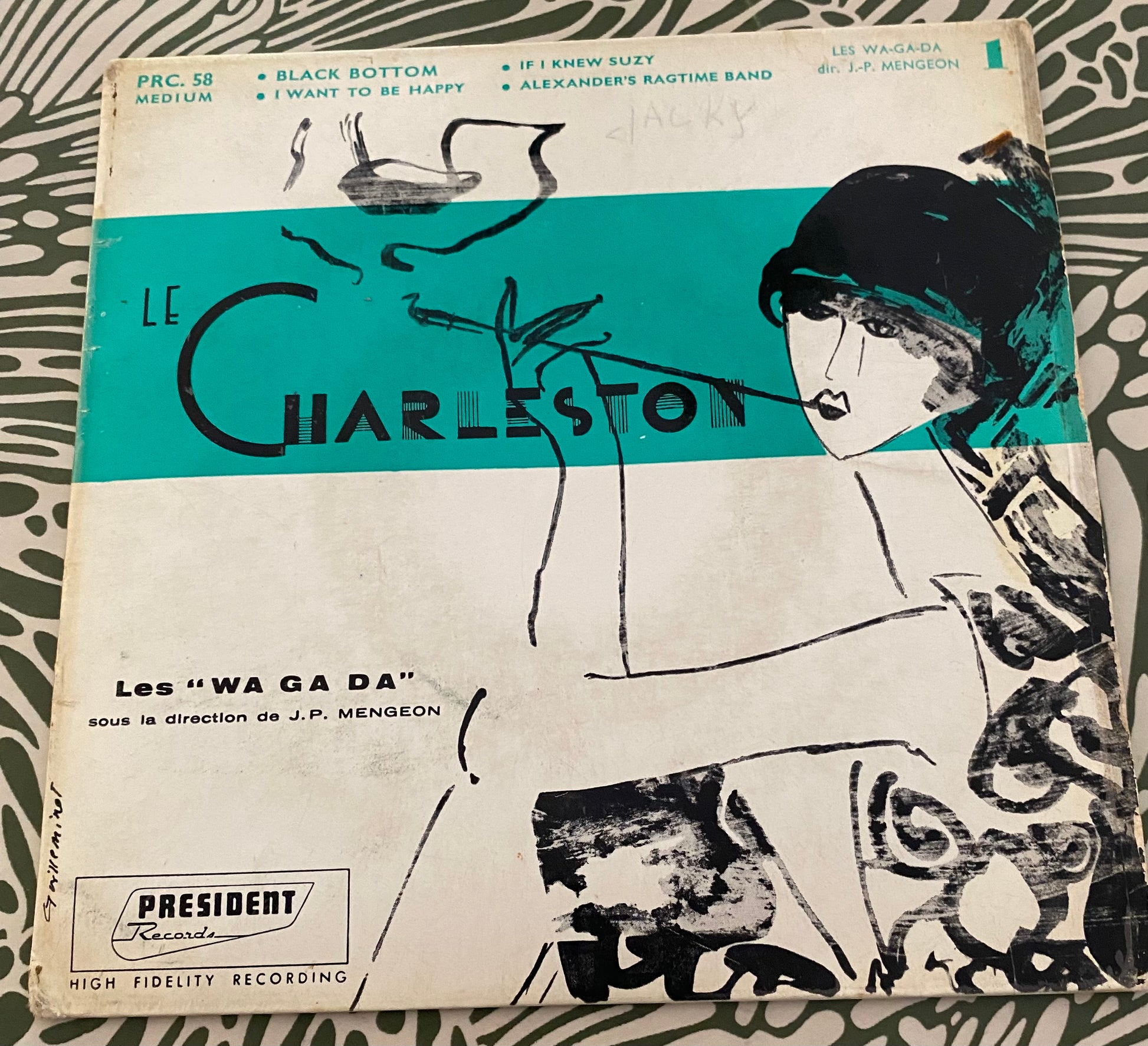 Disque vinyle 45 tours Le Charleston. Les wa ga da