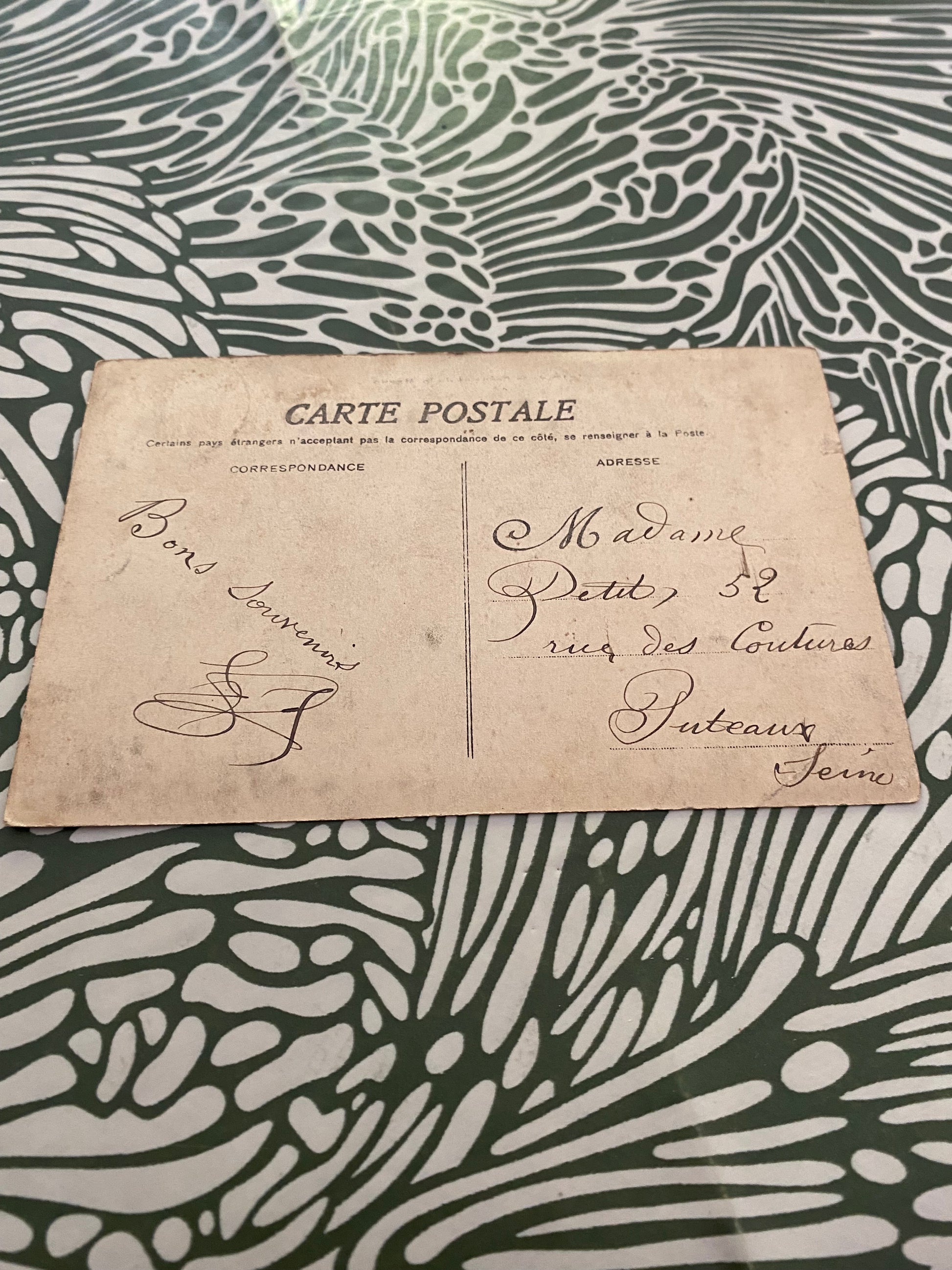 Carte postale ancienne Inondations en 1910 de la Seine et de la Marne.