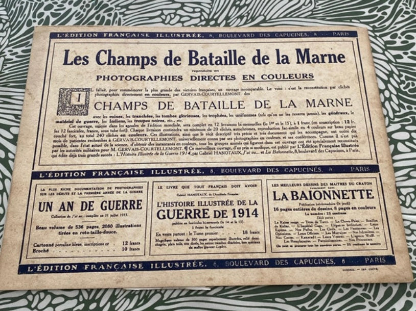 Revue Portfolio les champs de bataille de la Marne numéro 8. Début 1900