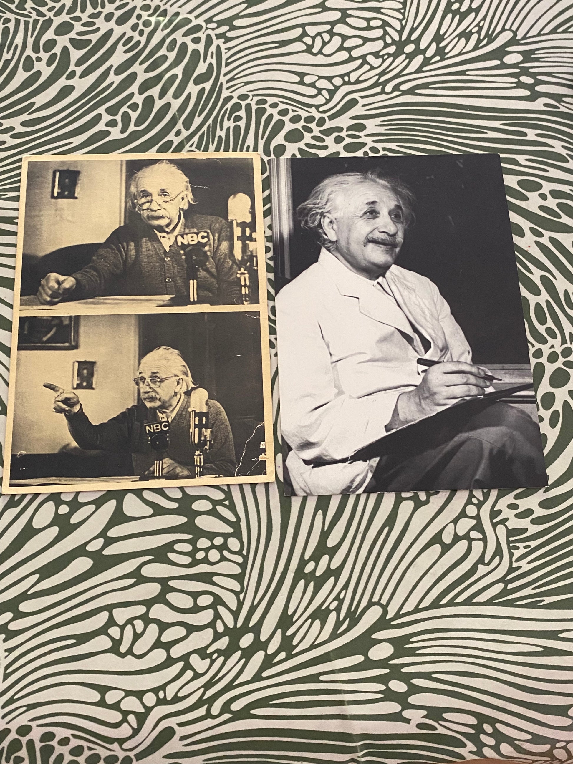 Cartes postales anciennes Albert Einstein Lot de 2