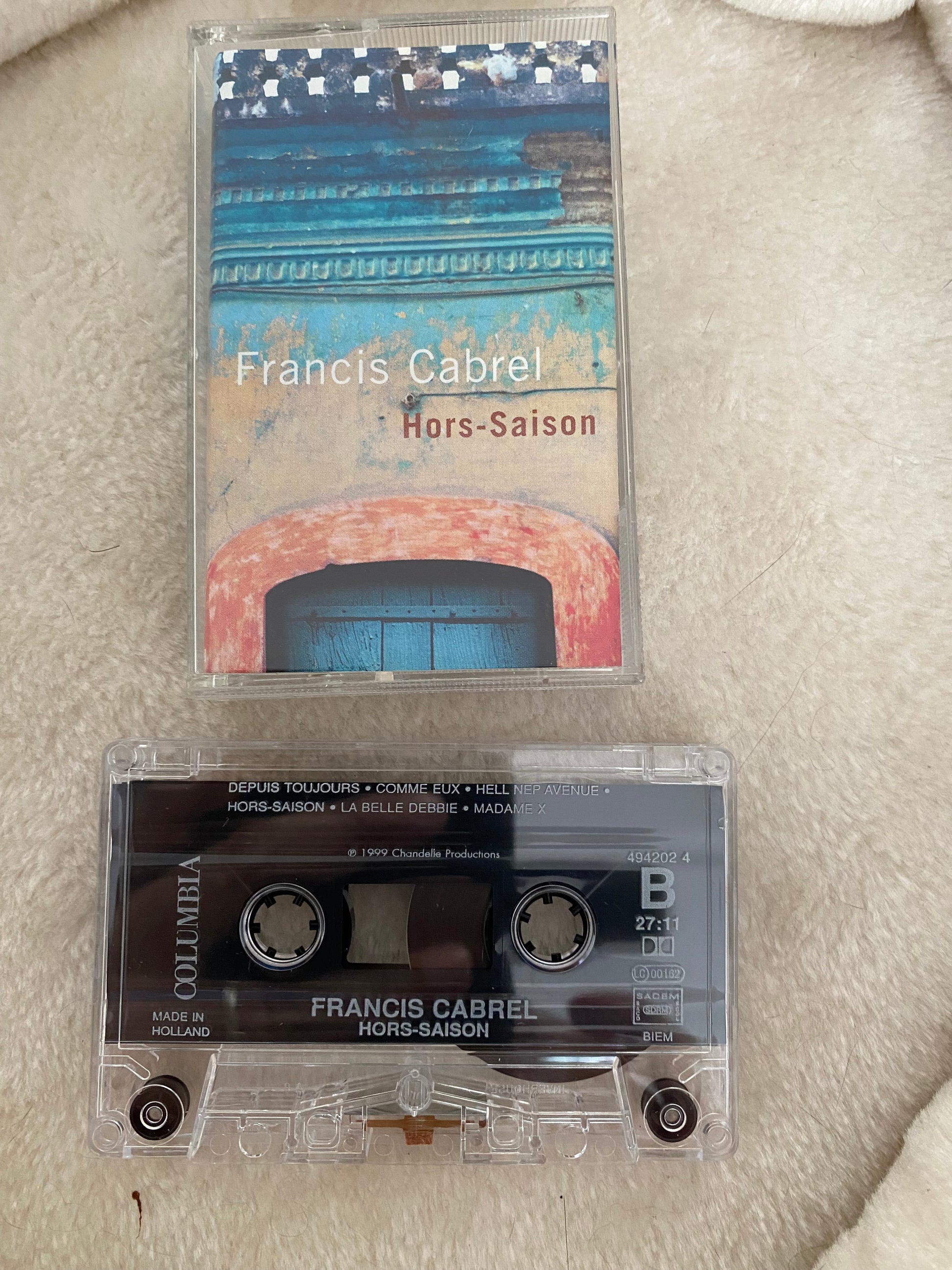 Cassette audio Francis Cabrel. Hors saison