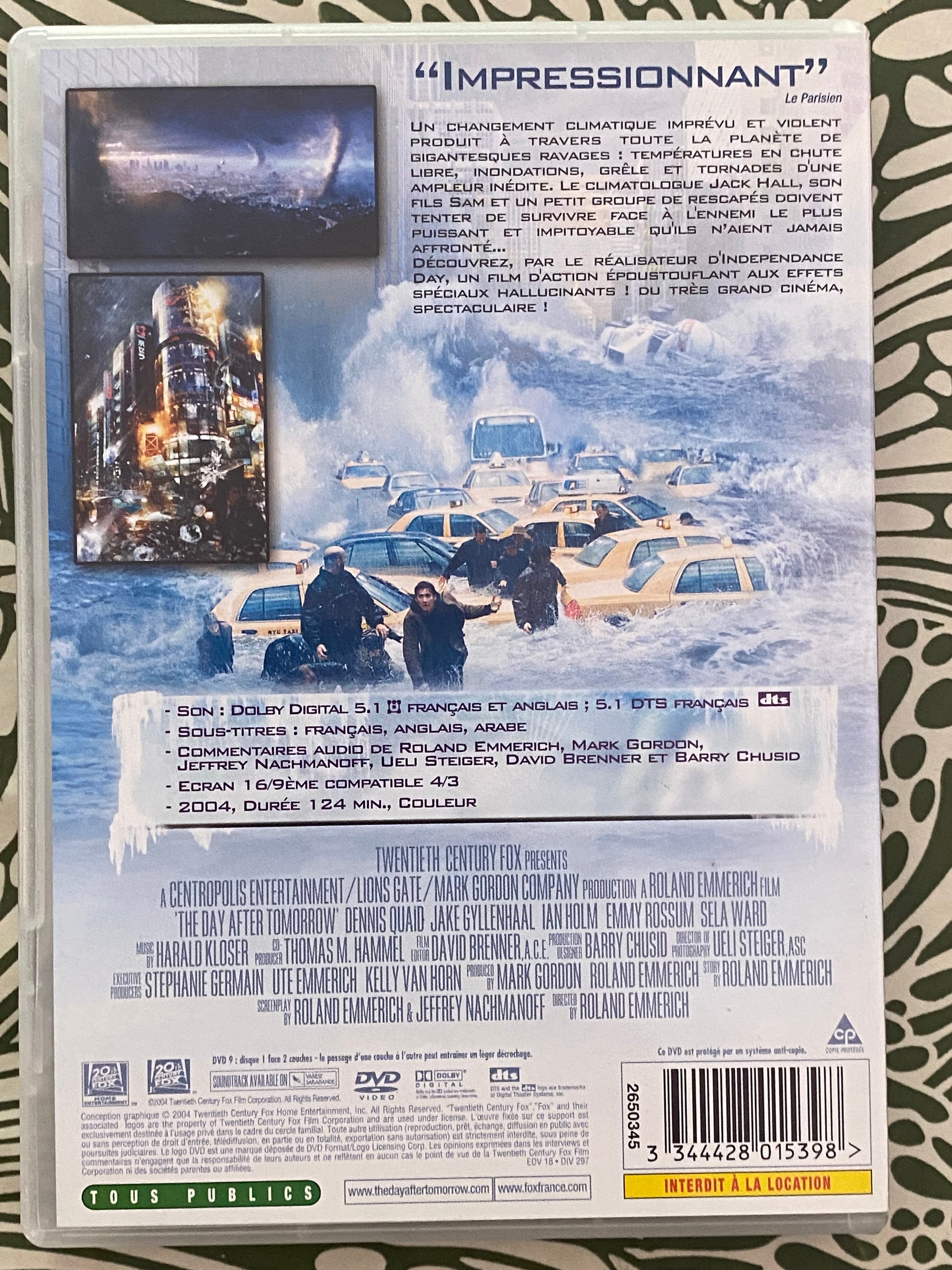 DVD film. Le jour d’après
