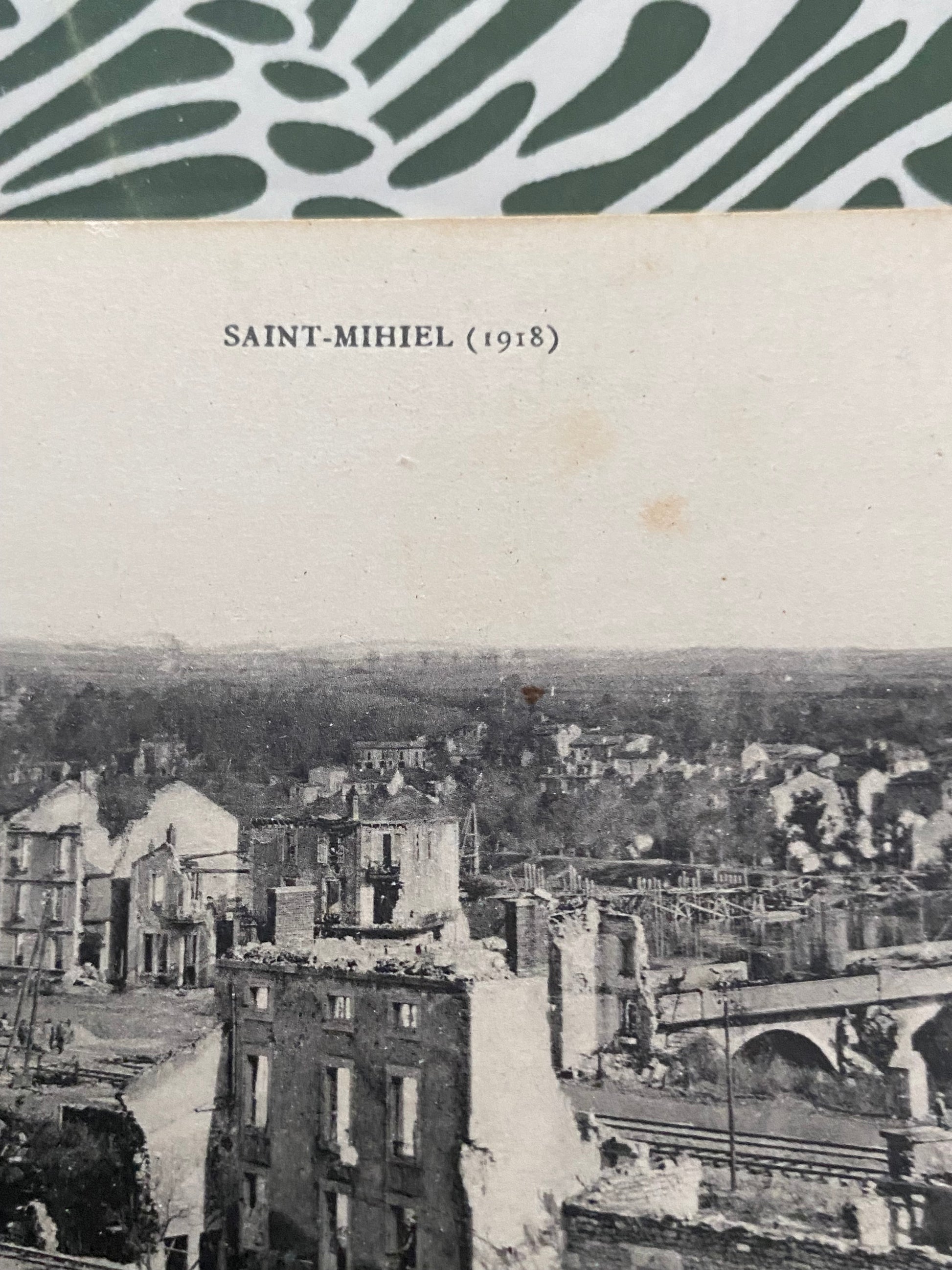 Carte postale ancienne guerre mondiale Saint Mihiel 1918.