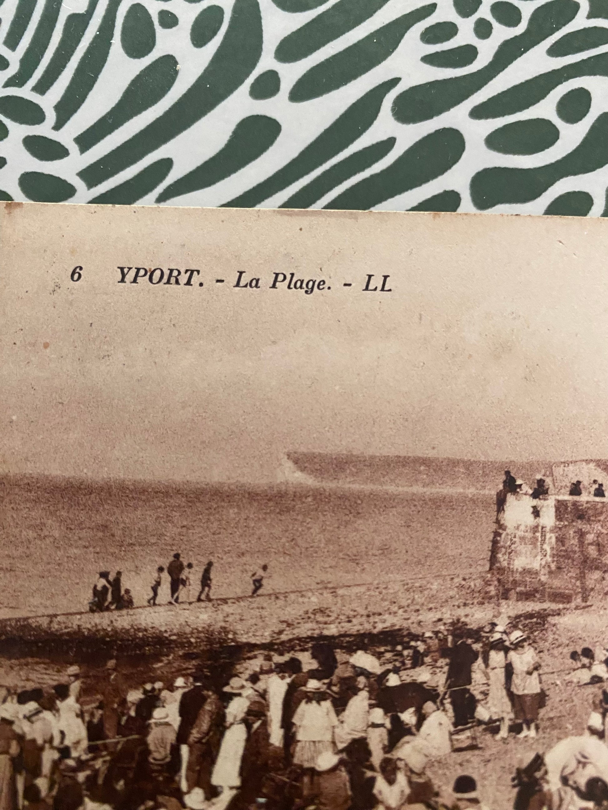 Carte postale ancienne Yport. La plage. LL