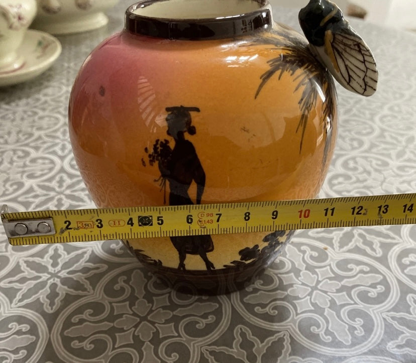 Vallauris petit vase ancien. Provençale Grillon