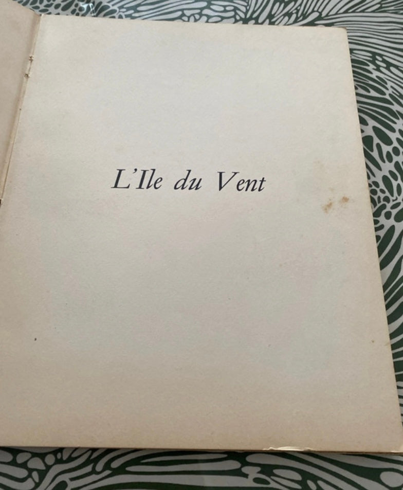 Livre ancien L’Ile du vent. Jedvig Collin. Édition Albin Michel 1950