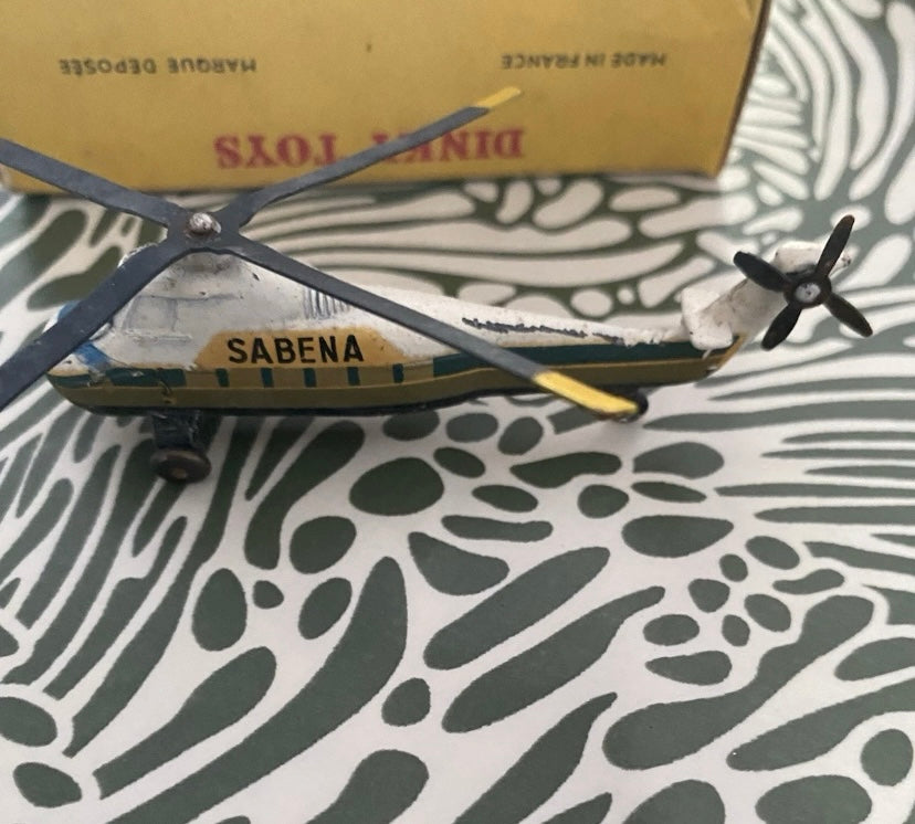 Dinky Toys hélicoptère Sikorsky S. 58 ancien dans sa boîte d’origine