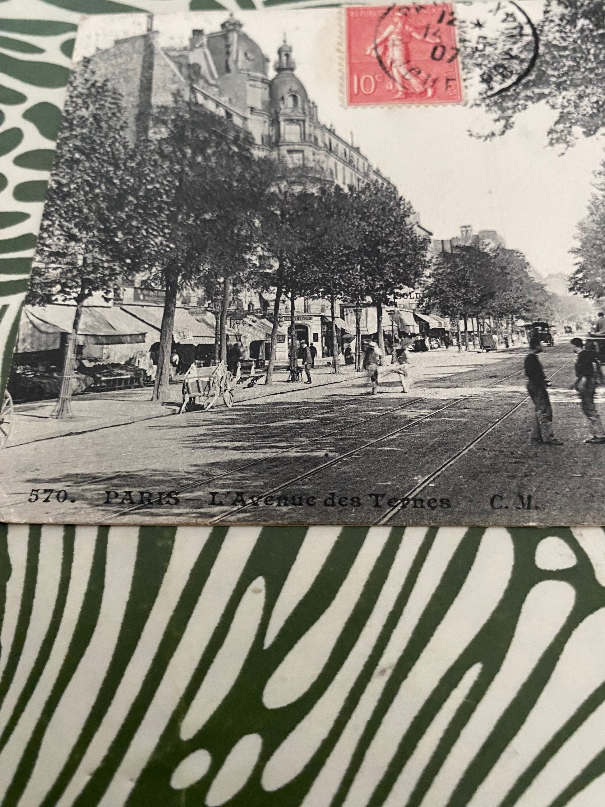 Carte postale Paris l’avenue des ternes. Numérique 570. 1907