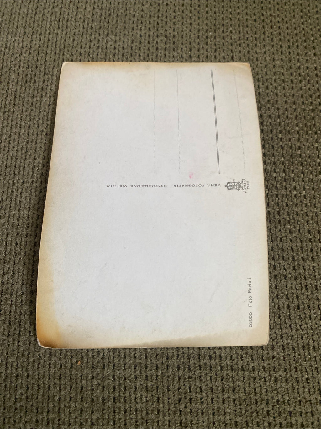 Carte postale Maria Frau. Dédicacée