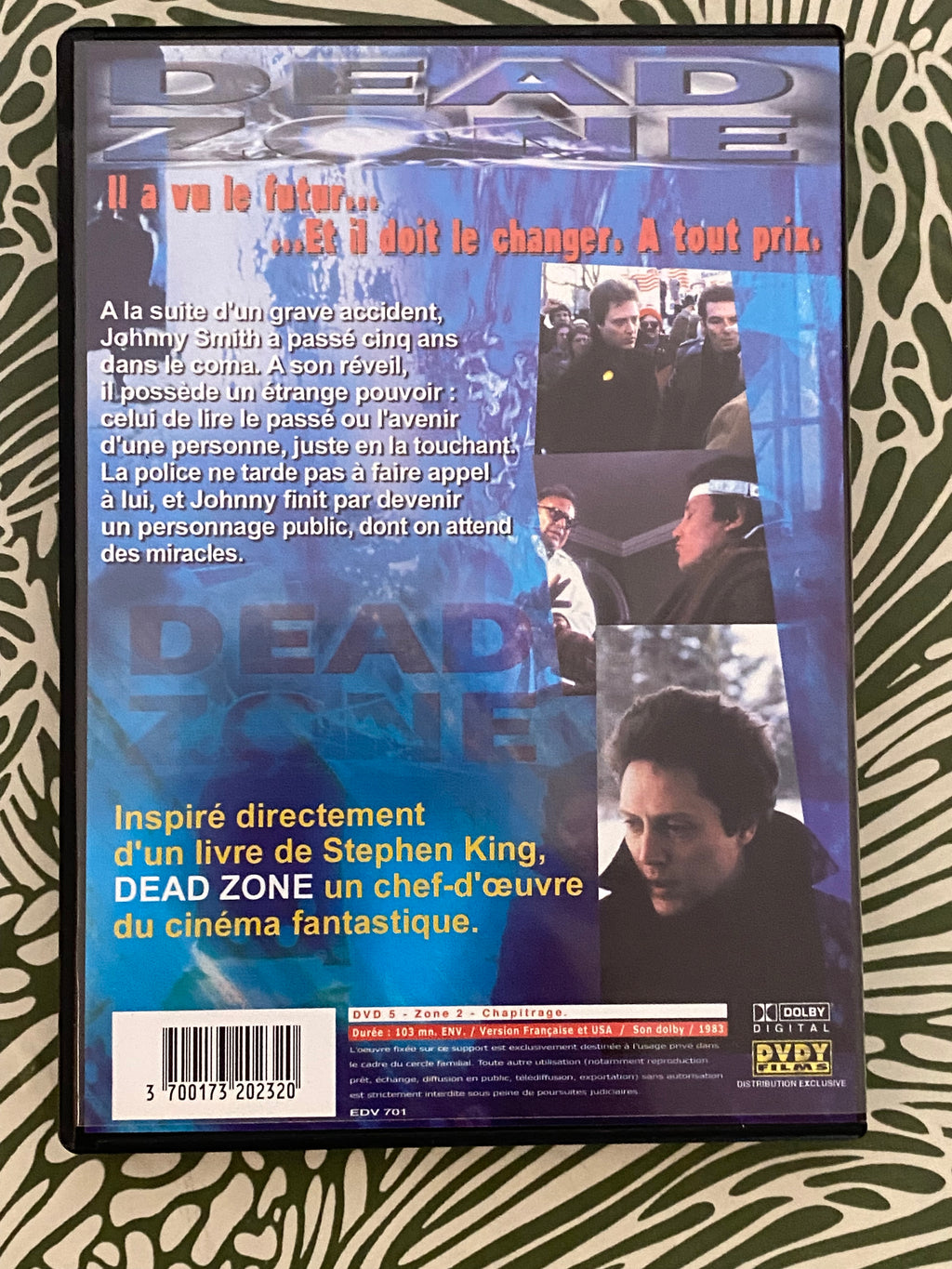 DVD film Dead Zone.