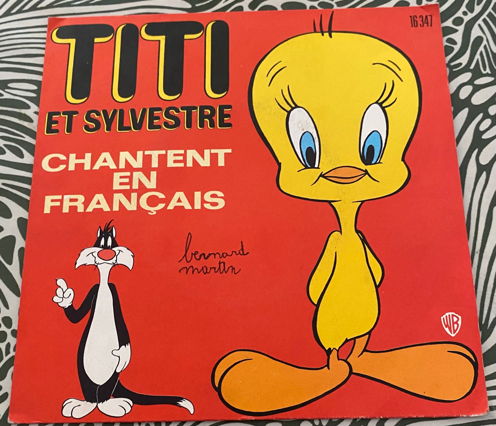 Disque vinyle 45 Tours titi et sylvestre chantent en Français