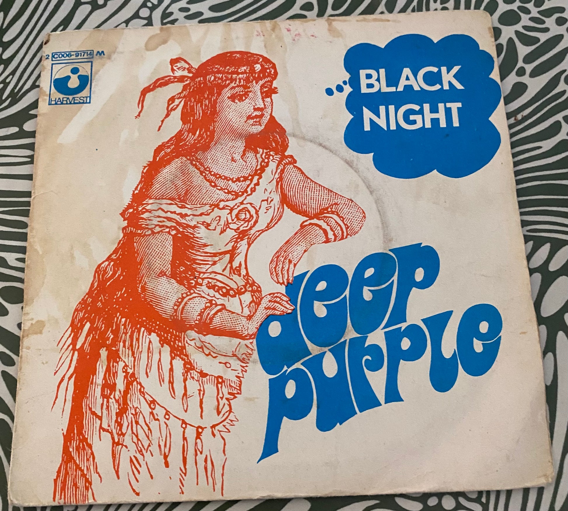 Disque vinyle 45 Tours Deep Purple. Black Night