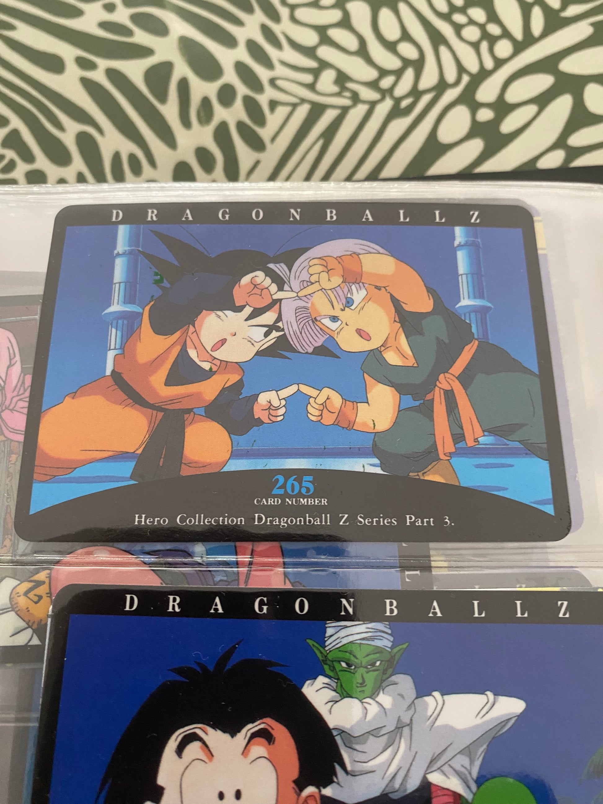 Dragon Ball Z part 3 cartes de collection numéro 265.266.267.268 Lot de 4.
