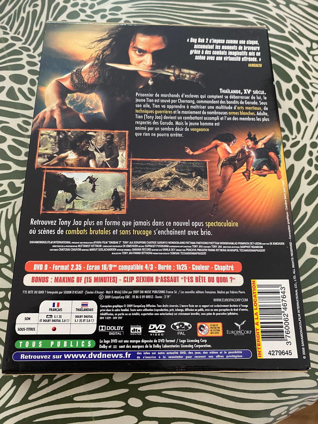DVD film Ong-Bak 2.