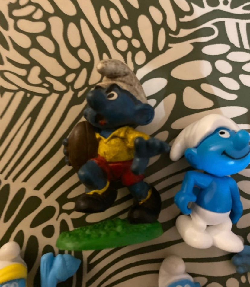 Figurines anciennes schtroumpfs Lot de 5