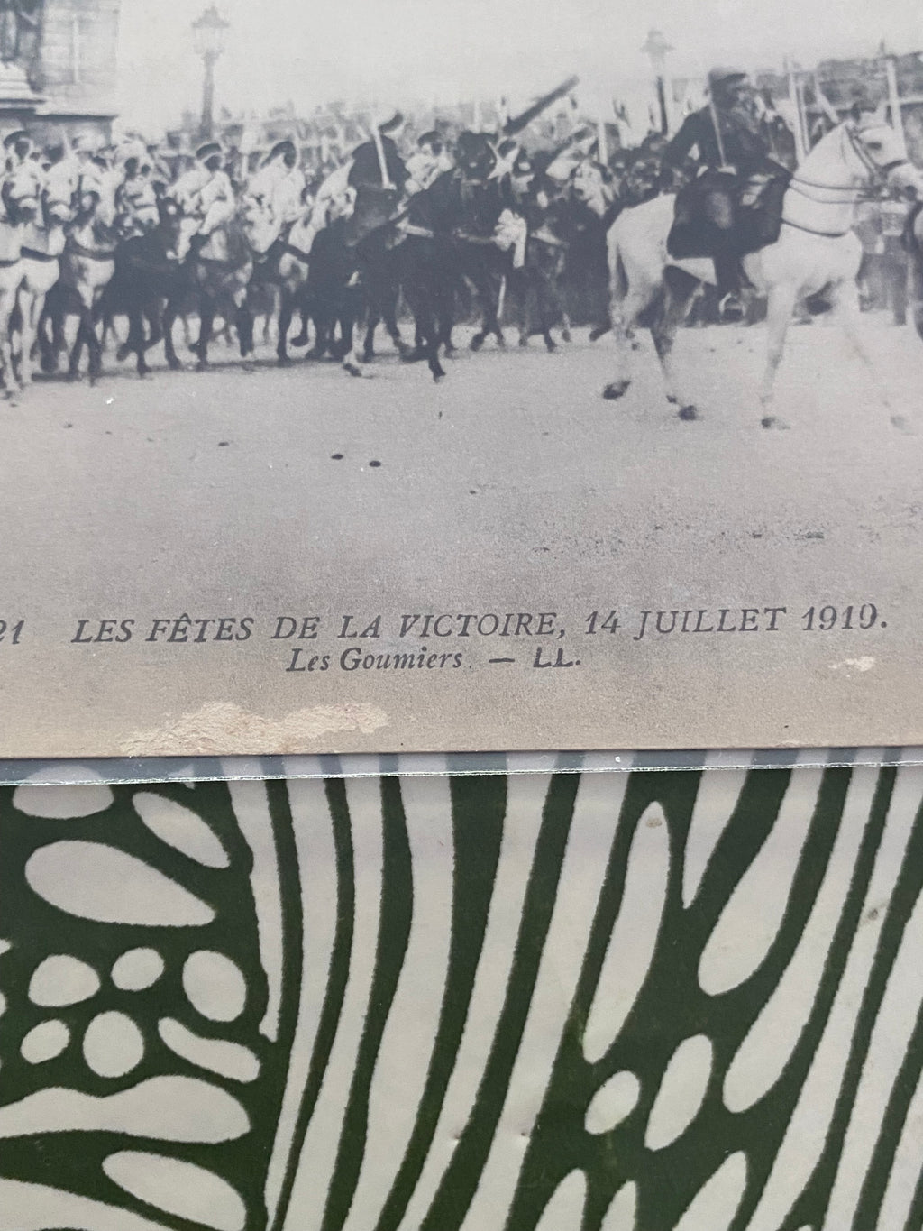 Carte postale ancienne. Les Fêtes de la victoire 14 juillet 1919.