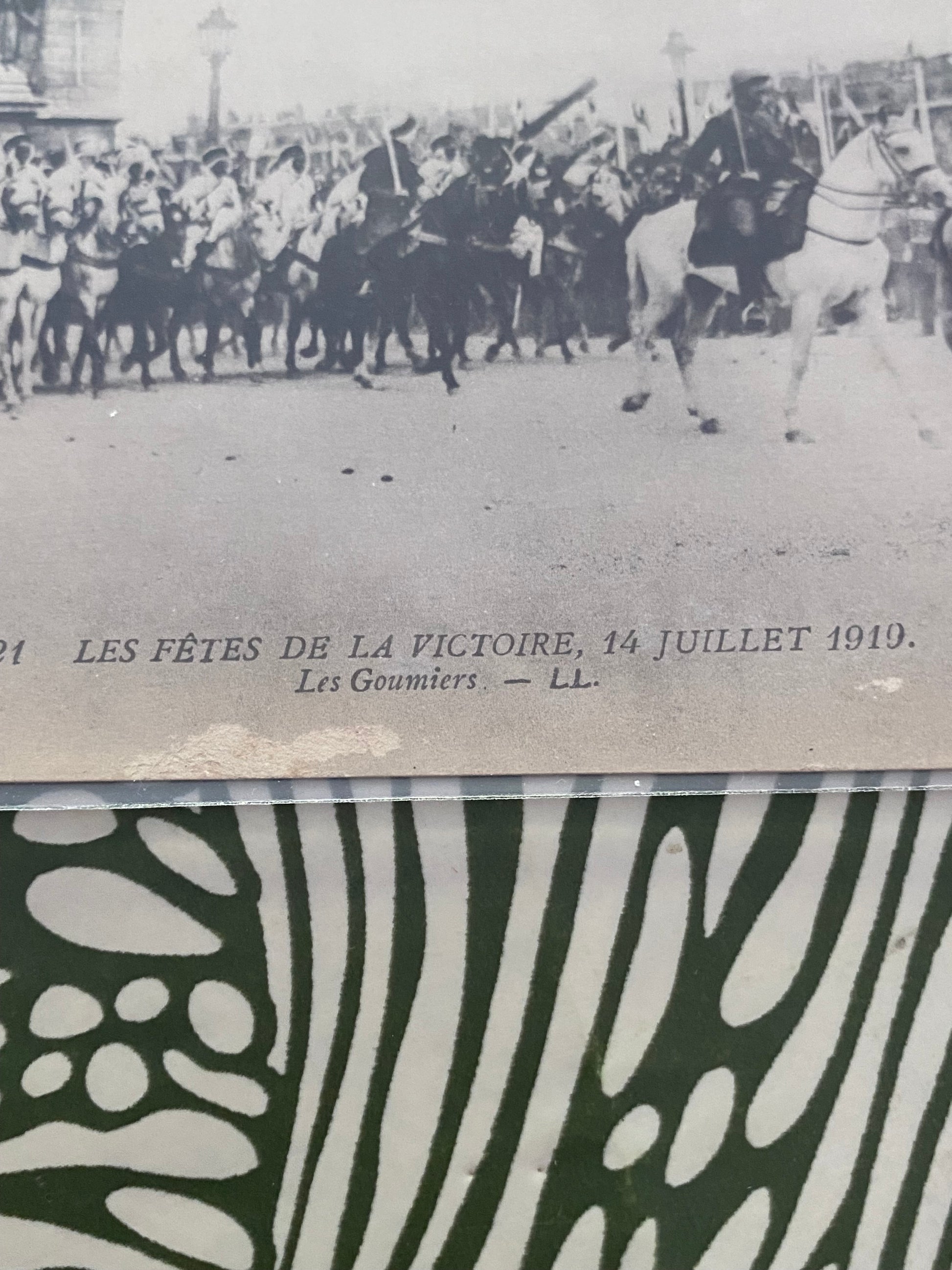 Carte postale ancienne. Les Fêtes de la victoire 14 juillet 1919.