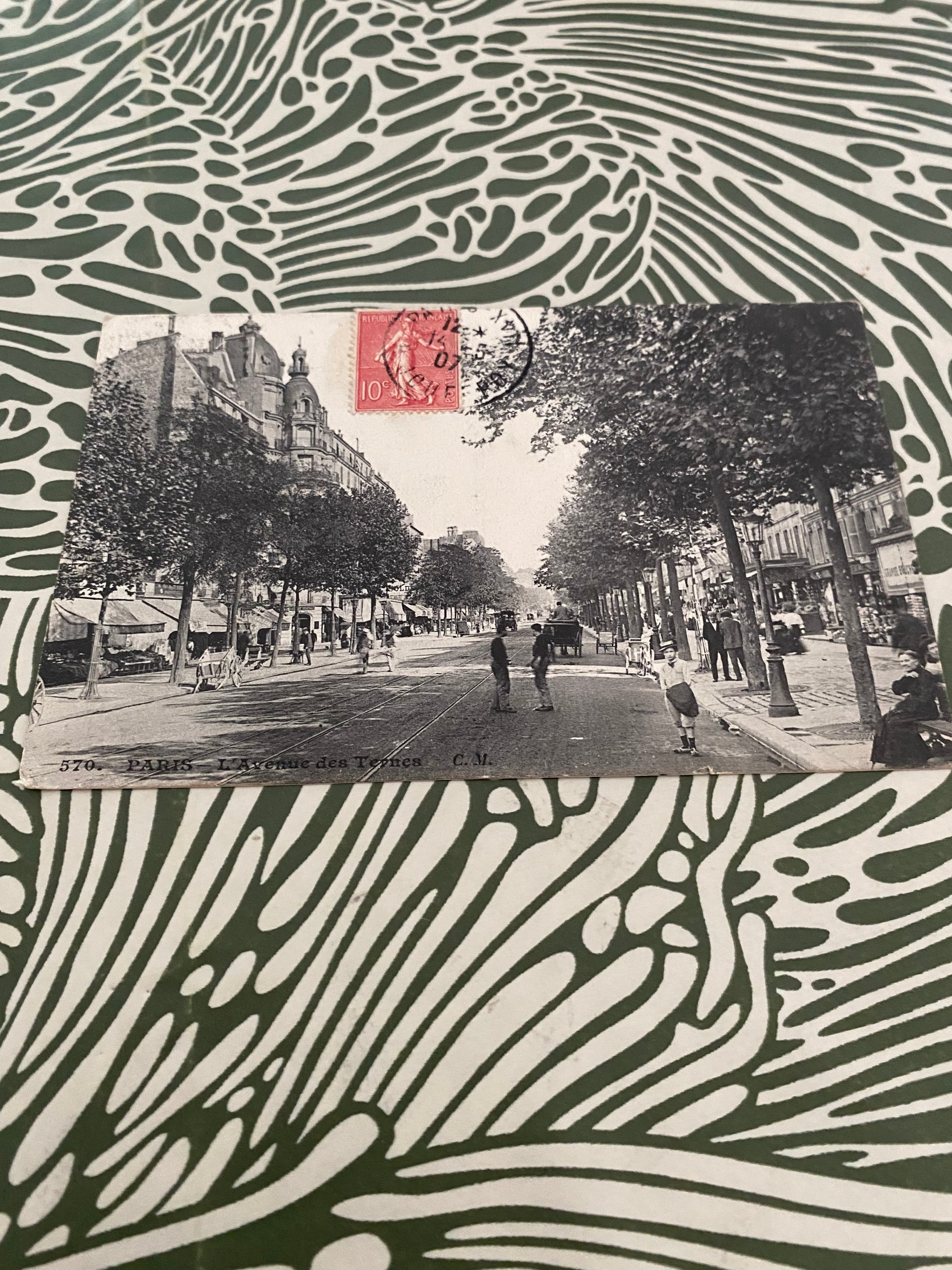Carte postale Paris l’avenue des ternes. Numérique 570. 1907