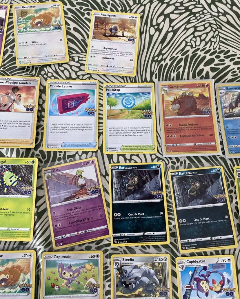 Cartes de collection Pokémon GO Lot de 66. Sorties du booster