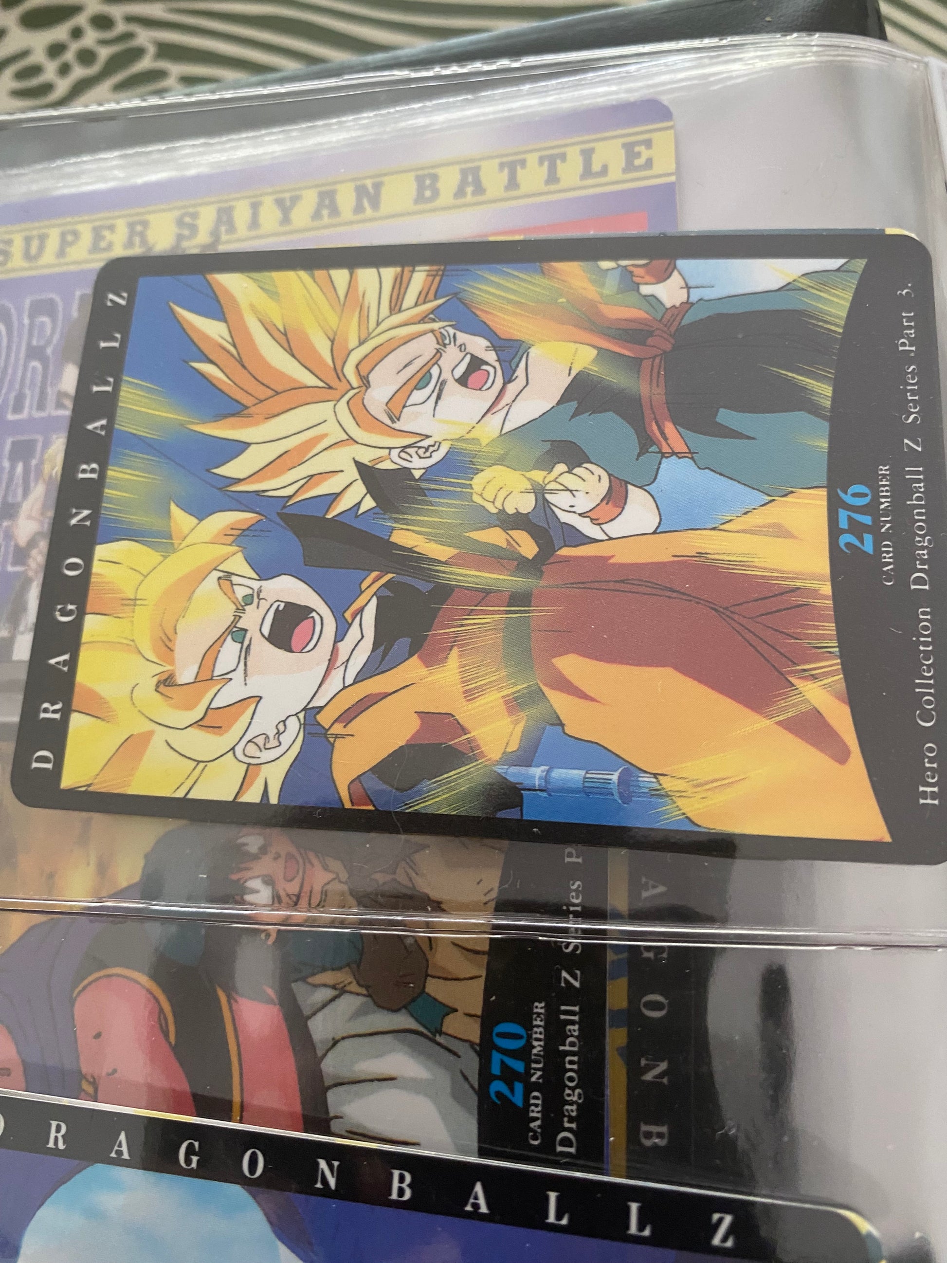 Dragon Ball Z part 3 cartes de collection numéro 276.277.278 Lot de 3