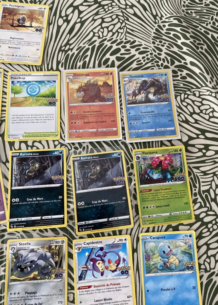 Cartes de collection Pokémon GO Lot de 66. Sorties du booster