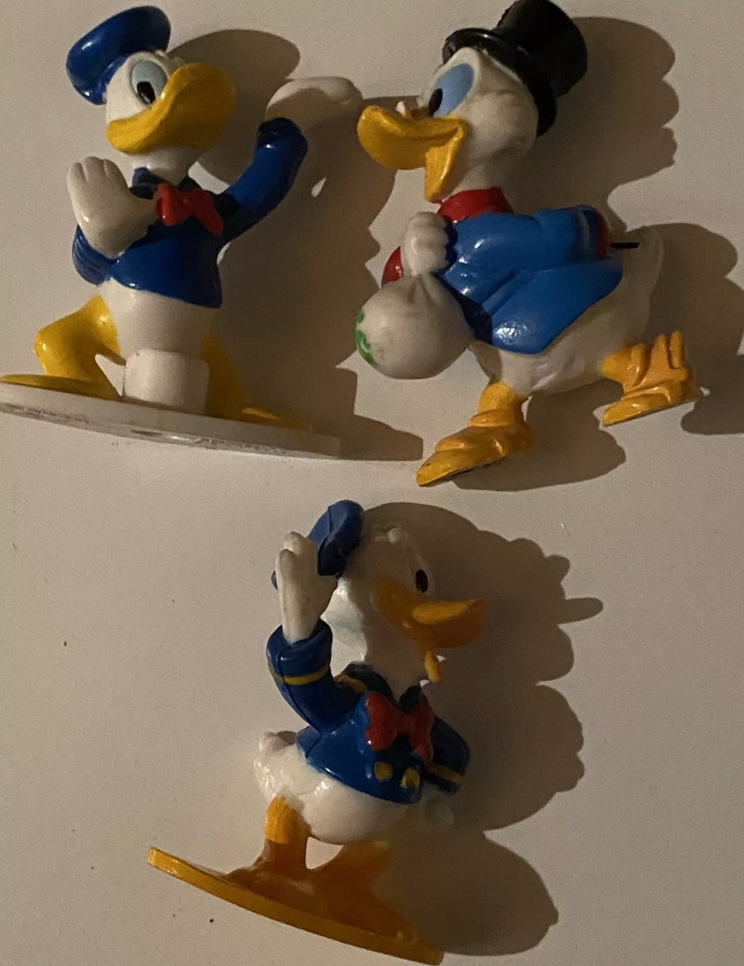 Figurines anciennes Picsou Donald Lestle Lot de 3