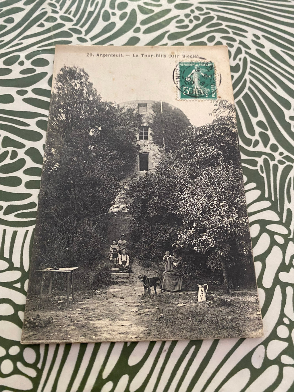 Carte postale ancienne Argenteuil. La tour Billy ( XIII siècle) 1909