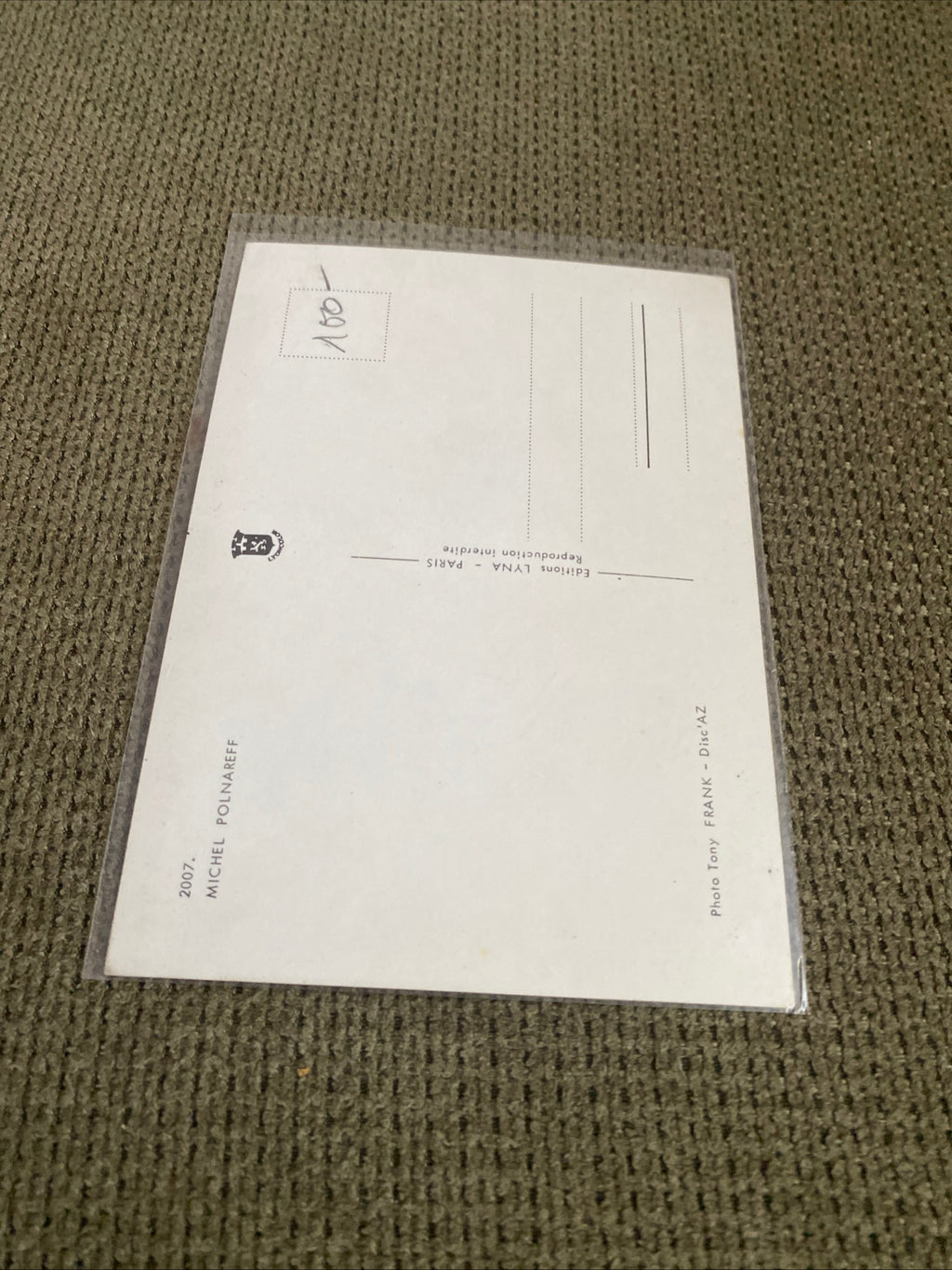 Carte postale dédicacée Michel Polmareff