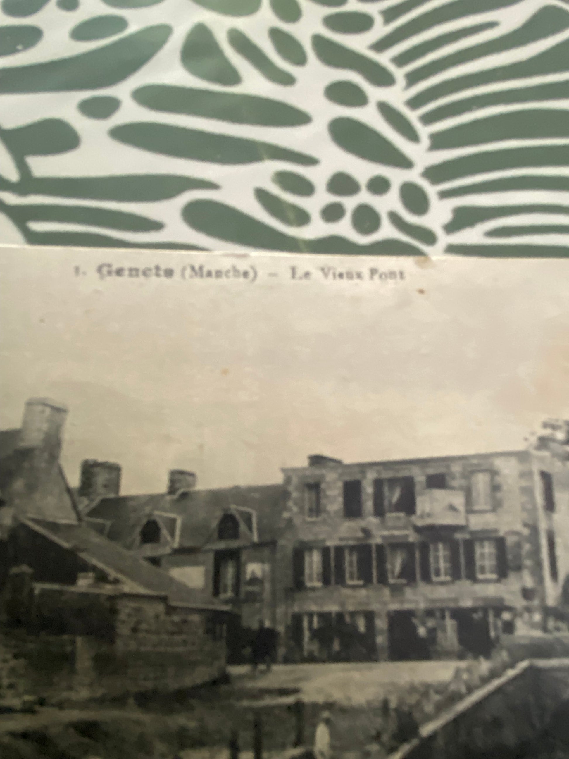 Carte postale ancienne. Genete ( manche )Le vieux port