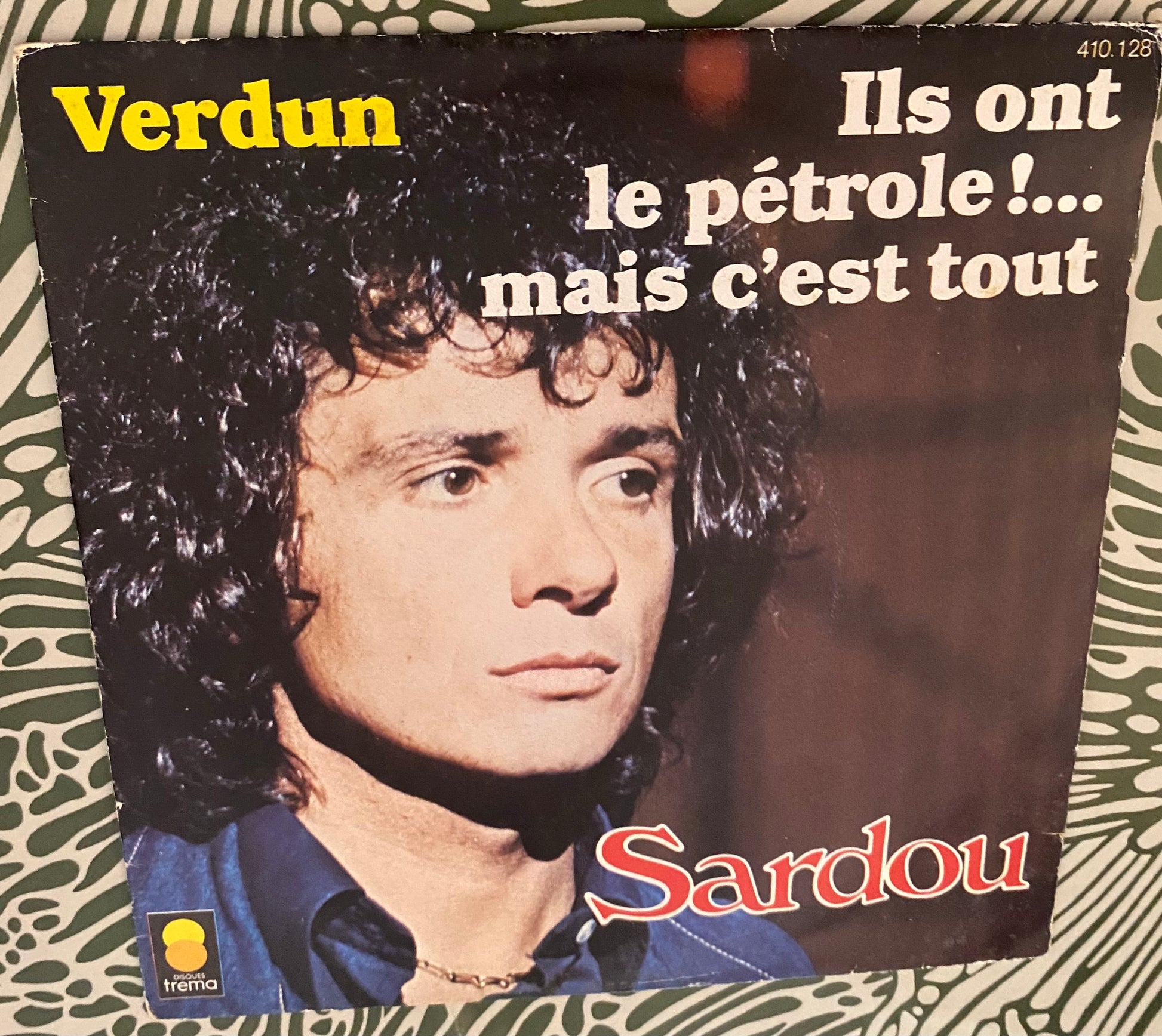 Disque vinyle 45 Tours Michel Sardou. Verdun