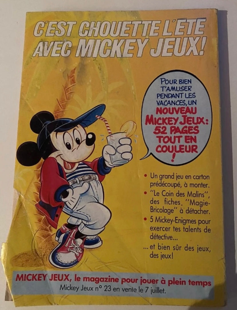 Bd ancienne le journal de Mickey numéro 185. Pas le jeu de cartes