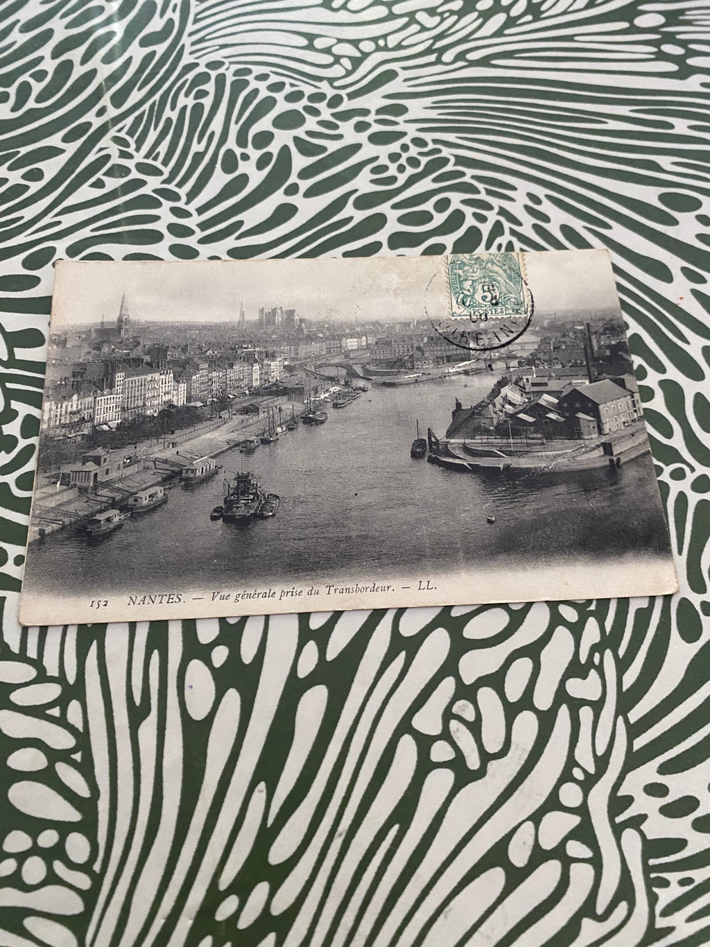 Carte postale ancienne Nantes. Vue générale prise du transbordeur