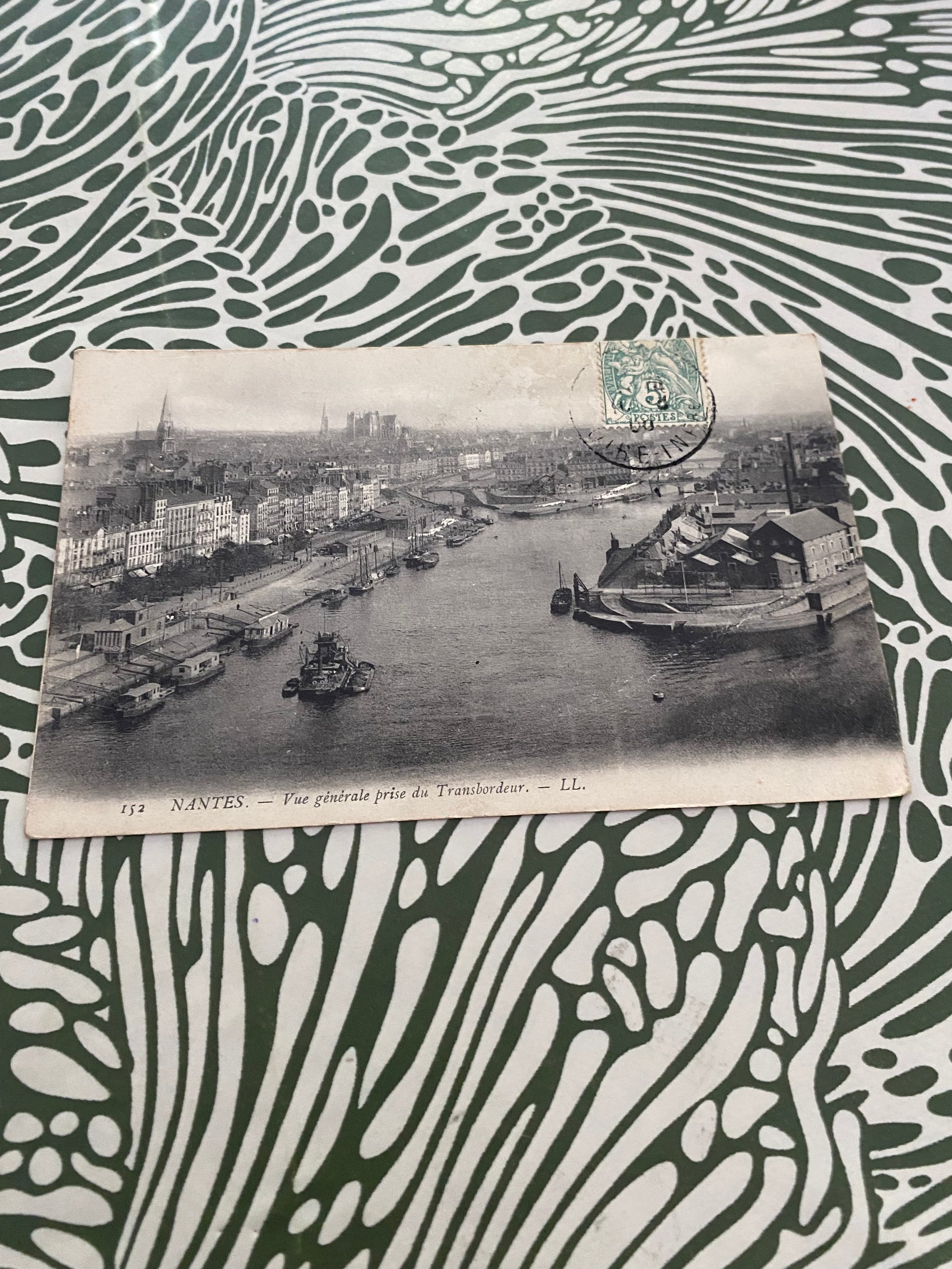 Carte postale ancienne Nantes. Vue générale prise du transbordeur