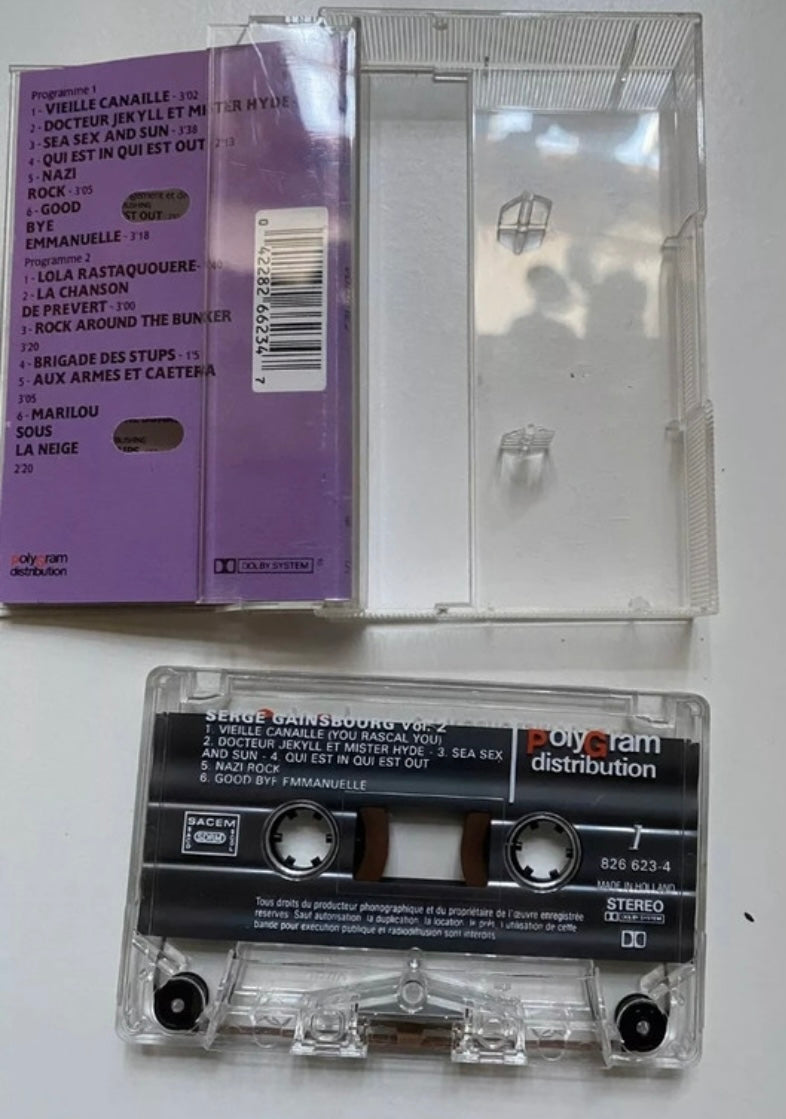 Cassette audio Serge Gainsbourg volume 2 Veille Canailles