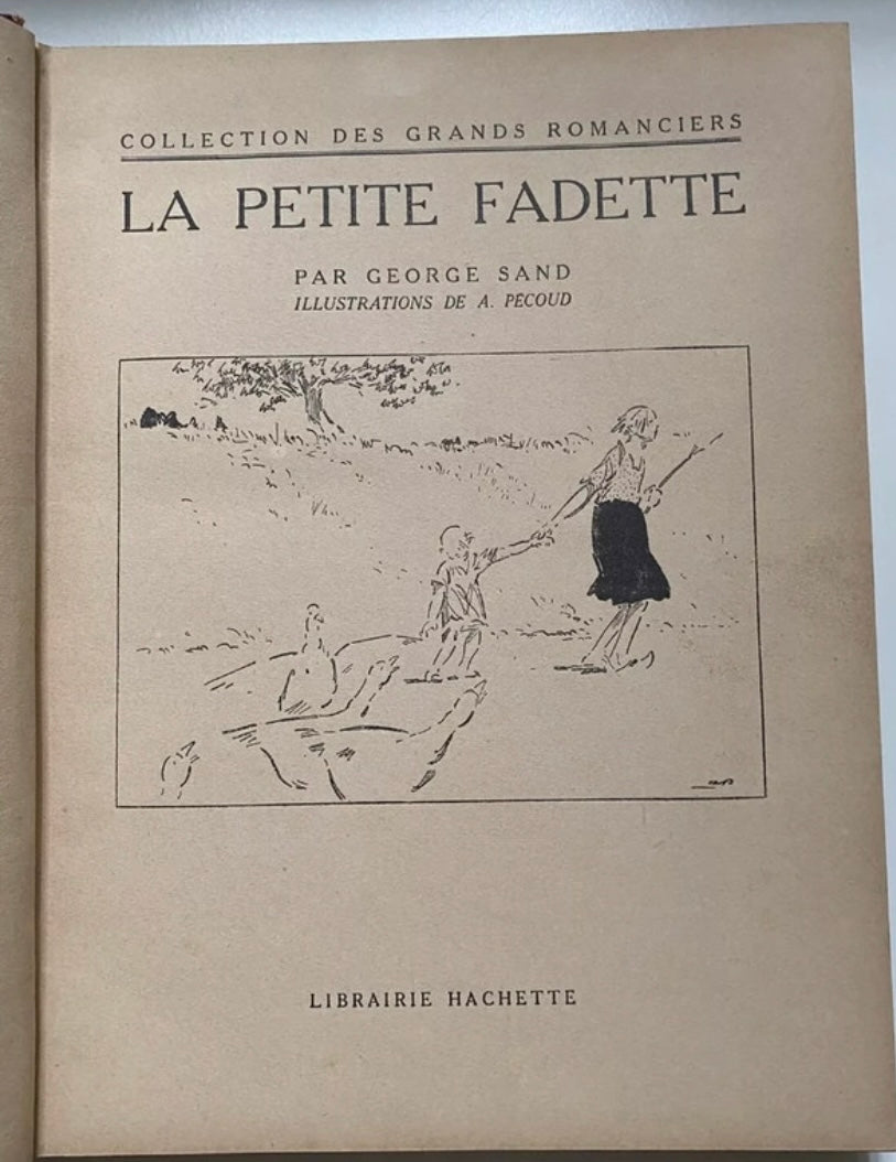 Livre ancien la petite Faudette. Georges Sand 1933