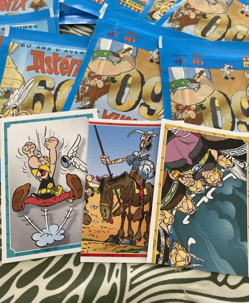 Astérix et Obelix images panini carrefour Lot de 11 paquets neufs et 3 images