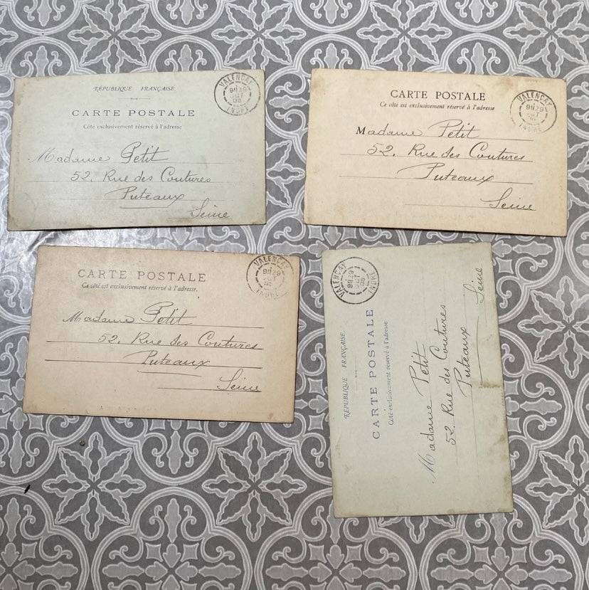Cartes postales anciennes Valençay Lot de 4. Début 1900