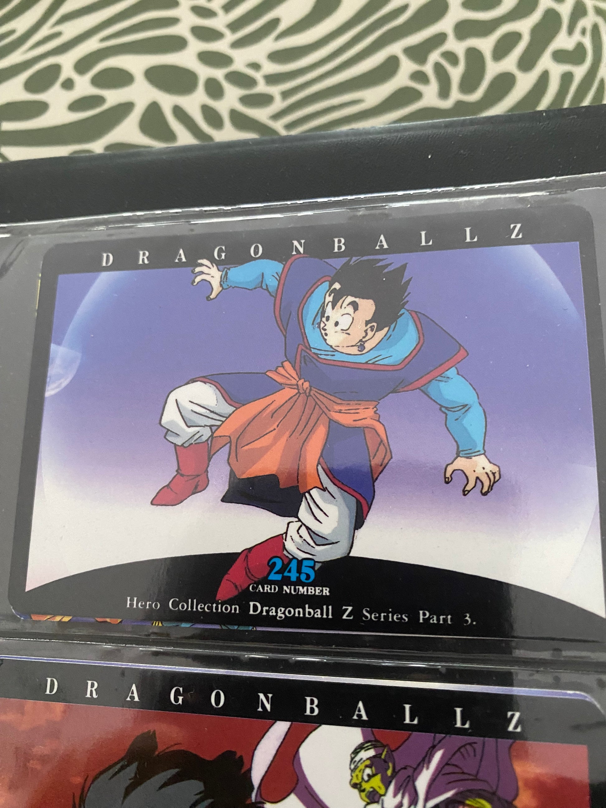 Dragon Ball Z part 3 cartes de collection numéro 245.246.247.248 Lot de 4